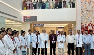 कोलकाता में जूनियर महिला डॉक्टर की नृशंस हत्या के विरोध में जयप्रभा मेदांता हॉस्पिटल के डॉक्टरों ने ओपीडी का बहिष्कार किया