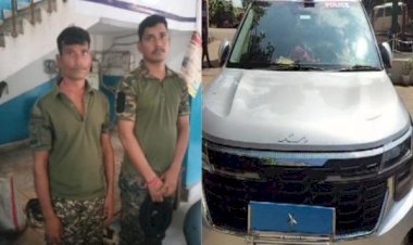 आरा : डीआईजी लोगो वाली गाड़ी से शराब की तस्करी, पुलिस ने CRPF के जवान को किया गिरफ्तार...