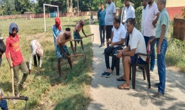 पनोरमा स्पोर्ट्स सीजन -7, पांचवें चरण के एथलेटिक्स प्रतियोगिता हेतु युद्धस्तर पर तैयार हों रहा जिला स्कूल खेल मैदान परिसर...