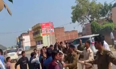 प्रगति यात्रा पर भोजपुर पहुंचे सीएम नीतीश का विरोध...