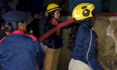 आरा कलेक्ट्रेट के अमानती घर में लगी आग...