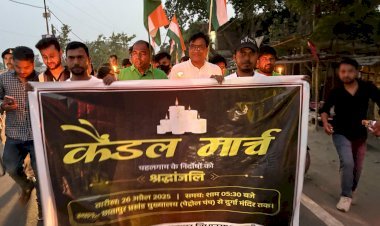 यथासंभव काउंसिल द्वारा आतंकी हमले के विरोध में निकाला गया केंडल मार्च: शहीदों को दी गई भावभीनी श्रद्धांजलि