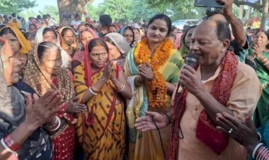 फरना गांव में शिवचर्चा पर महिला चौपाल का हुआ आयोजन, सोनाली सिंह ने किया साड़ी वितरण...