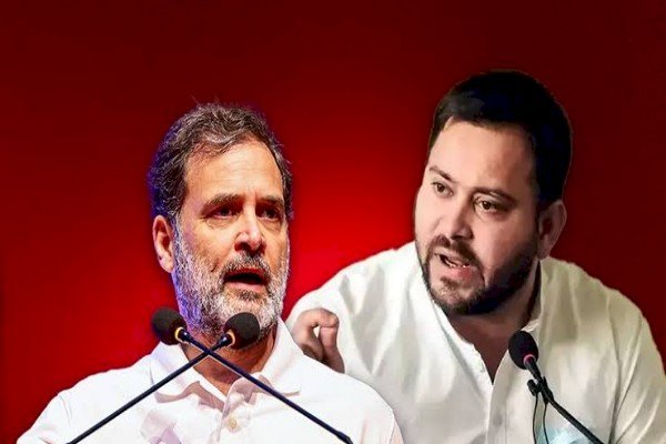 तेजस्वी ने खुद को सीएम फेस घोषित किया पर राहुल गांधी का ही साथ नहीं.. महागठबंधन में क्या चल रहा है...