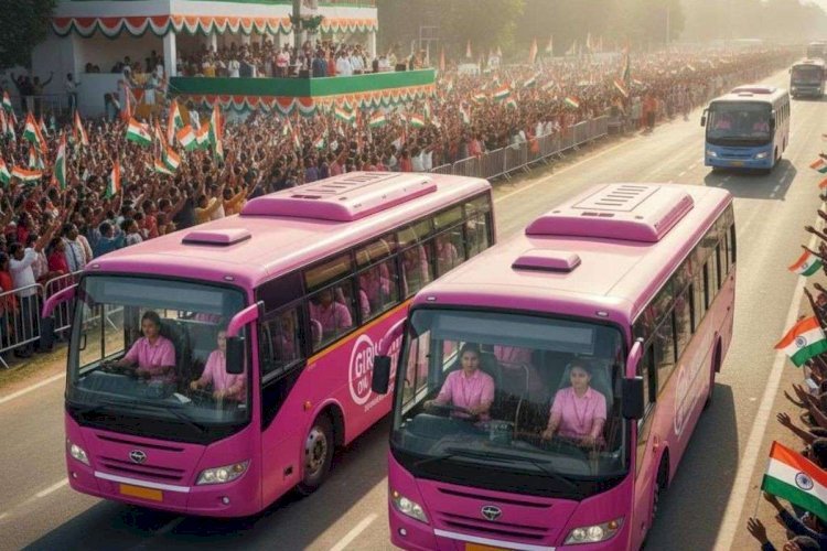 गांधी मैदान में गर्ल्स ऑन व्हील्स का जलवा, बाल विवाह को नकार छह महादलित बेटियां संभालेंगी पिंक बस की कमान