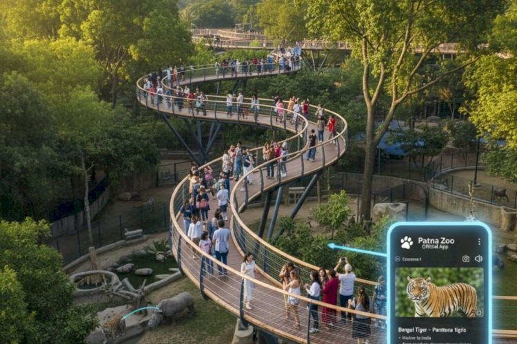 पटना जू में पेड़ों की ऊंचाई पर बनेगा अनोखा पाथवे, मोबाइल ऐप से मिलेगी जानवरों की जानकारी