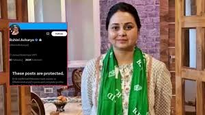 बिना नाम लिए रोहिणी आचार्य ने जताया दर्द, RJD के अंदरूनी विवादों पर किया हमला