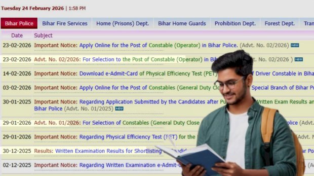 CSBC ने बिहार पुलिस के कांस्टेबल ऑपरेटर के 993 रिक्त पदों के लिए भर्ती नोटिफिकेशन जारी किया !